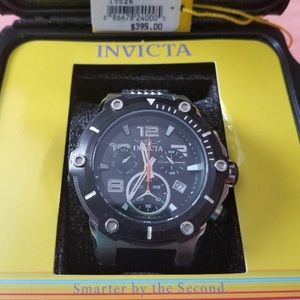 Invicta Black and Silver Watch